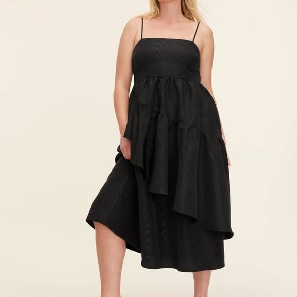 Kate Spade X Target Dresses & Skirts - NWT Kate Spade x Target black tiered asymmetrical ruffle midi tank dress
